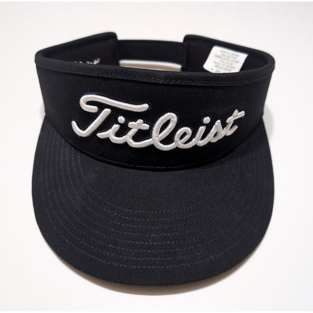 TITLEIST Tour Performance Golf Visor Mens OSFA Black Pro V1 FootJoy Logo
